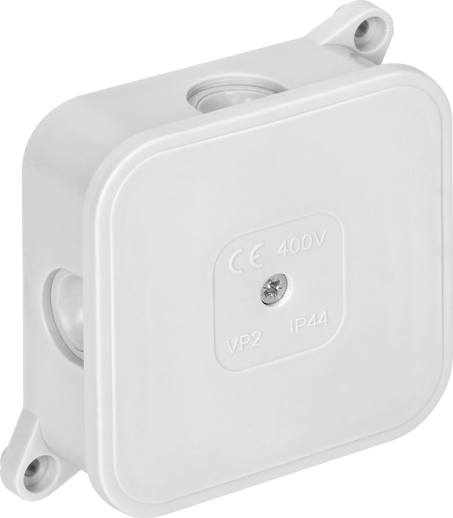 Orno Cutie de joncțiune ECO, IP44, 400V, 4 glande de cauciuc, 85x85x35mm, alb, OR-JB-13806/W