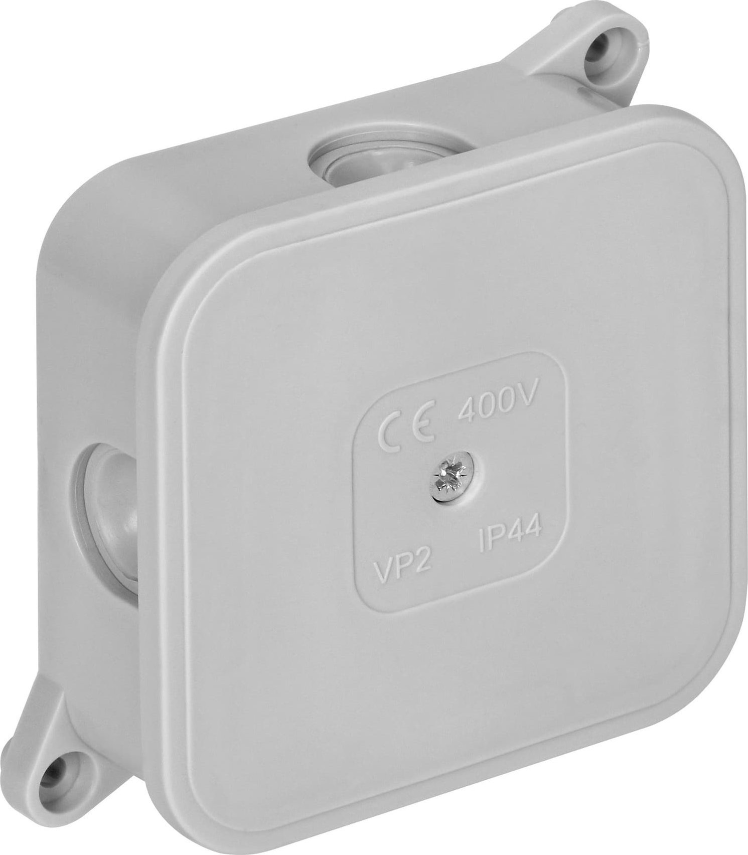 Orno Cutie de joncțiune ECO, IP44, 400V, 4 glande de cauciuc, 85x85x35mm, gri, OR-JB-13806/G