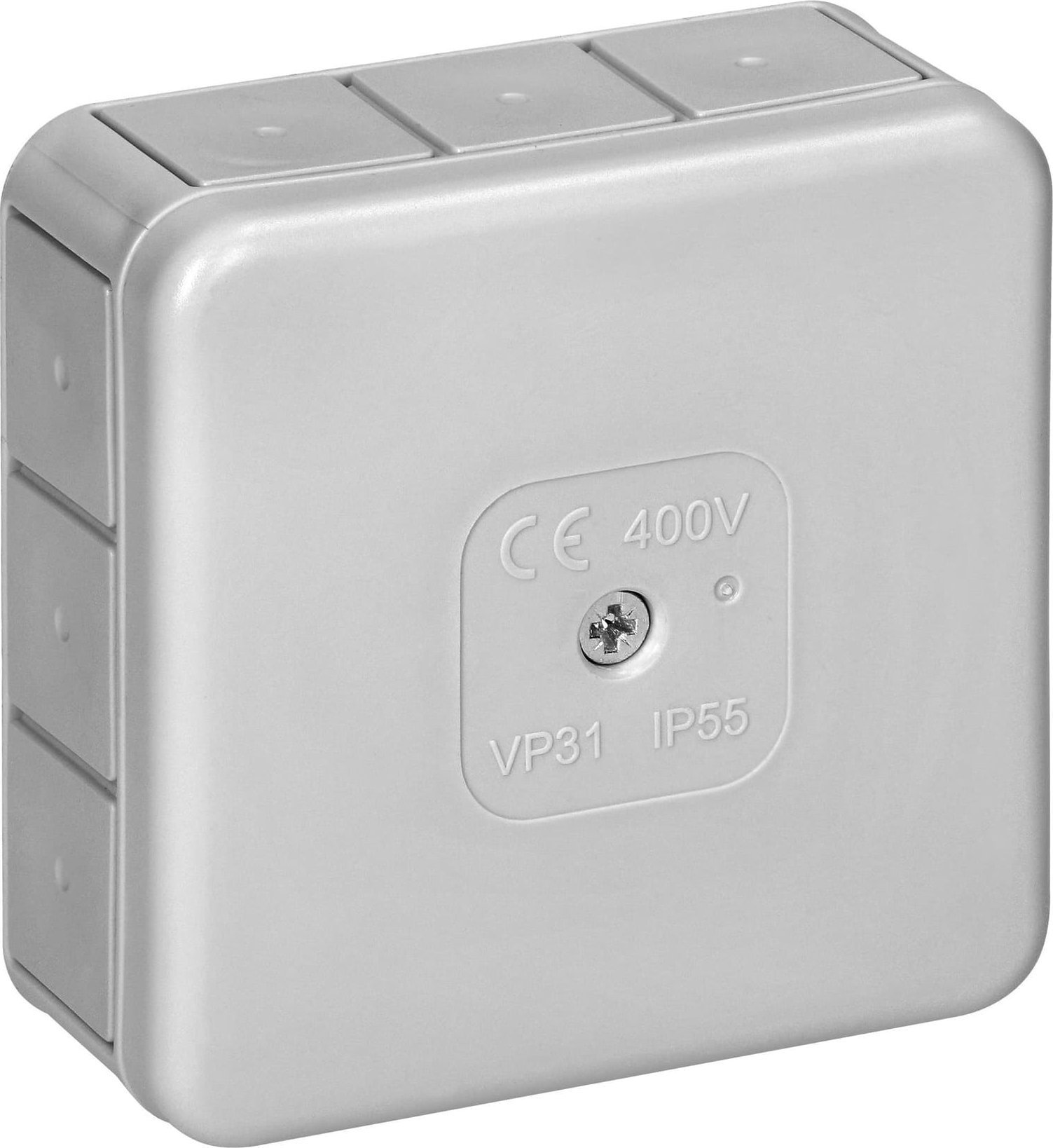 Orno Cutie de joncțiune PRO, IP55, 400V, 12 coloane, 85x85x37mm, gri, OR-JB-13807/G