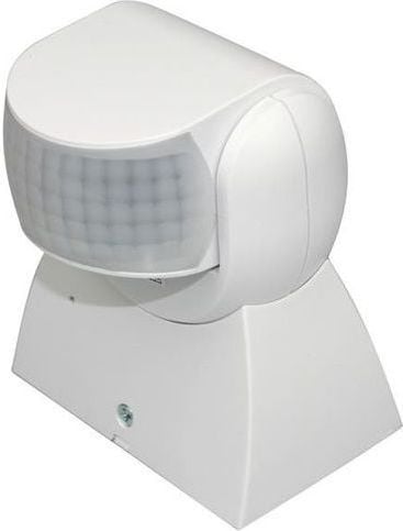 Senzor de miscare Orno, PIR, 180&deg;, IP65, 12 m, Alb