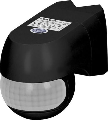 Senzor de miscare ORNO OR-CR-262/B, unghi detectie 220&deg;, 1200W, IP44, reglarea intensitatii luminii, reglabil orizontal si vertical, negru