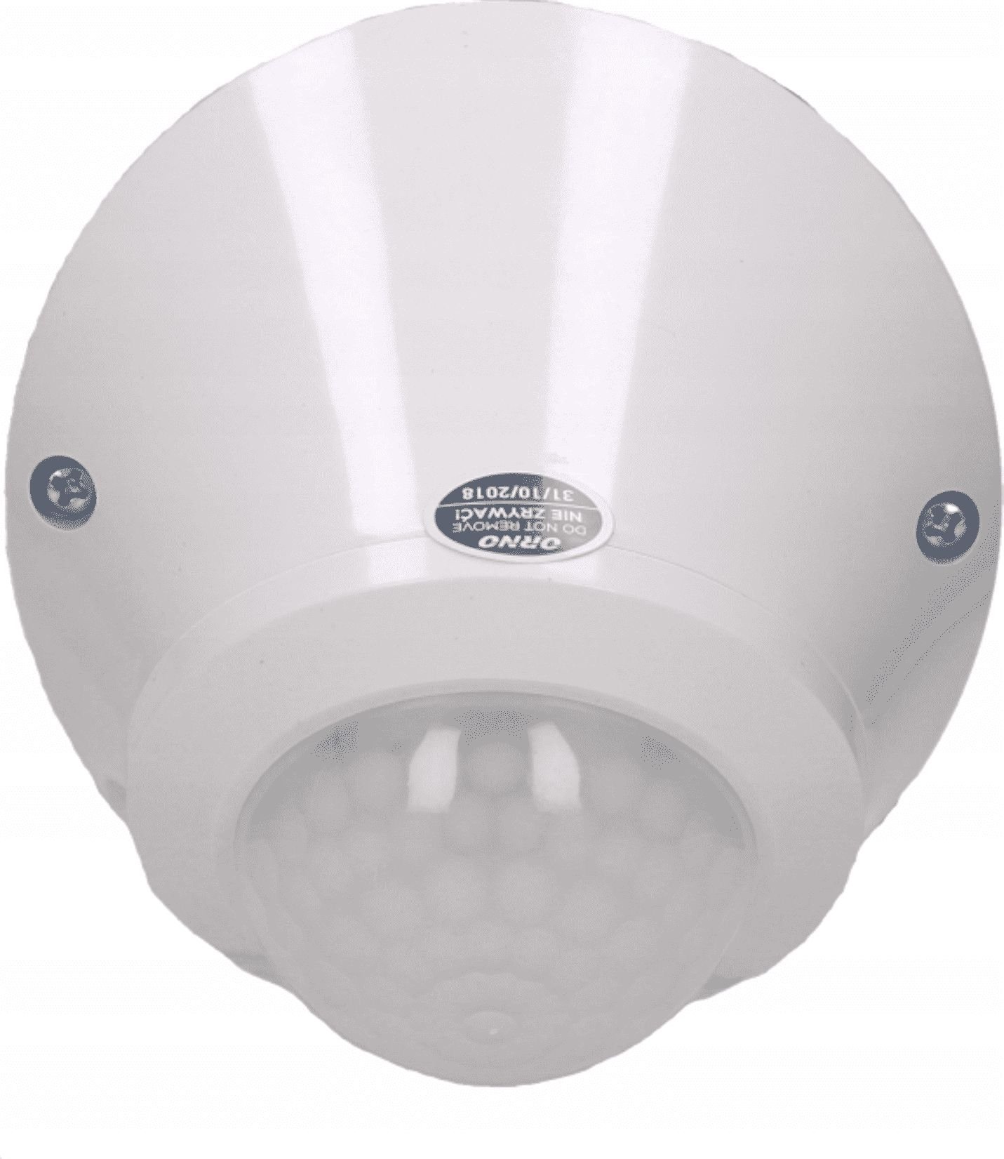 Senzor de miscare ORNO OR-CR-256, unghi detectie 180/360&amp;deg;, 800W, IP65, reglarea intensitatii luminii, alb