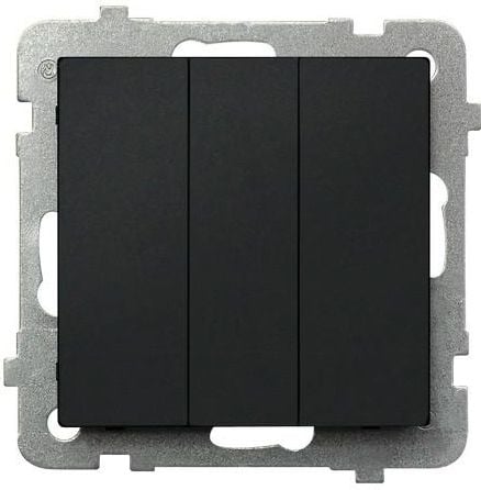 Linker triplu Sonata 10AX IP20 negru metalizat (LP-13R / m / 33)