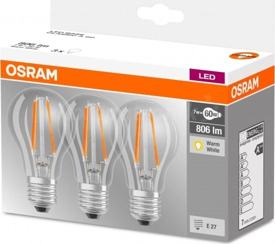 Osram LED CLA 7W / 827 E27