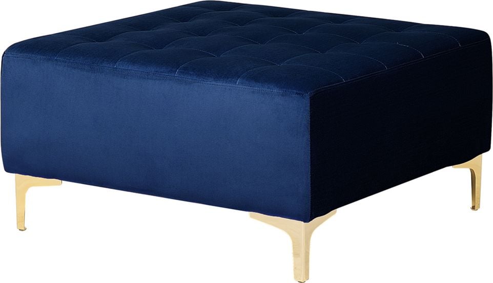 Otoman Beliani Blue Velvet ABERDEEN