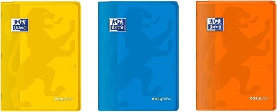 Oxford Notebook A4/60K grilă PP Easybook mix (8 buc)