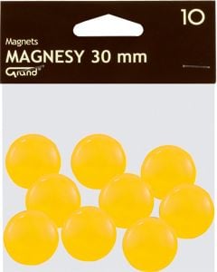Flipchart si accesorii - Pachet galben KW Trade Magnets Grand 20 mm 10 bucati
