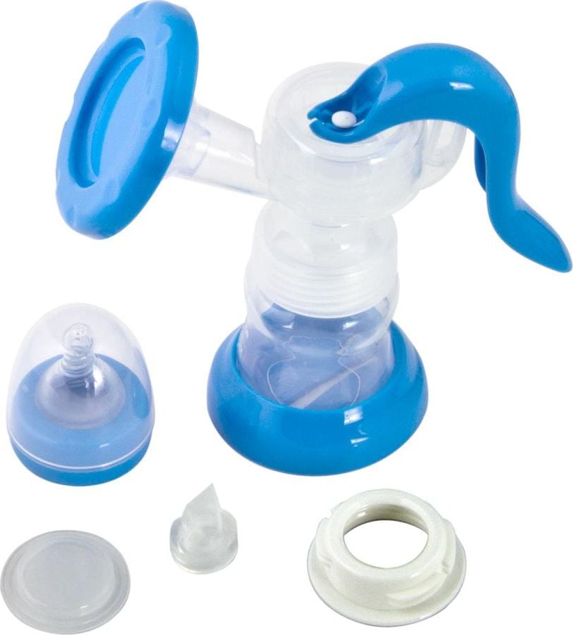 Pompe san - Pachet promo:                                                            Pompa de san manuala Bebe foarte silentioasa si confortabila, include sticla de 150 ml, BPA free +                                             Termometru pentru copii tip suzeta