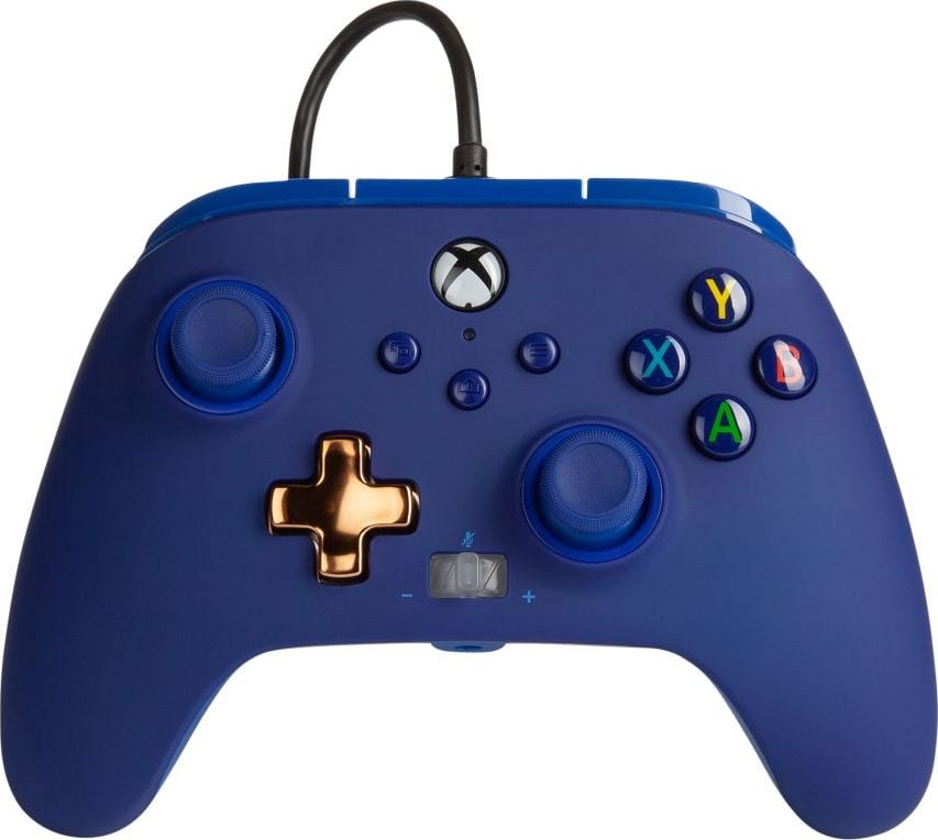 Controller PowerA EnWired Cu fir pentru Xbox Series X/S, Xbox One, PC, 3,5 mm Midnight Blue