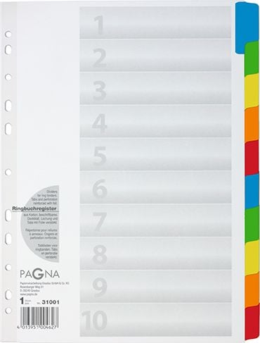 Pagna Foaie index A4 10tlg. Tabe 10-farbig weiss