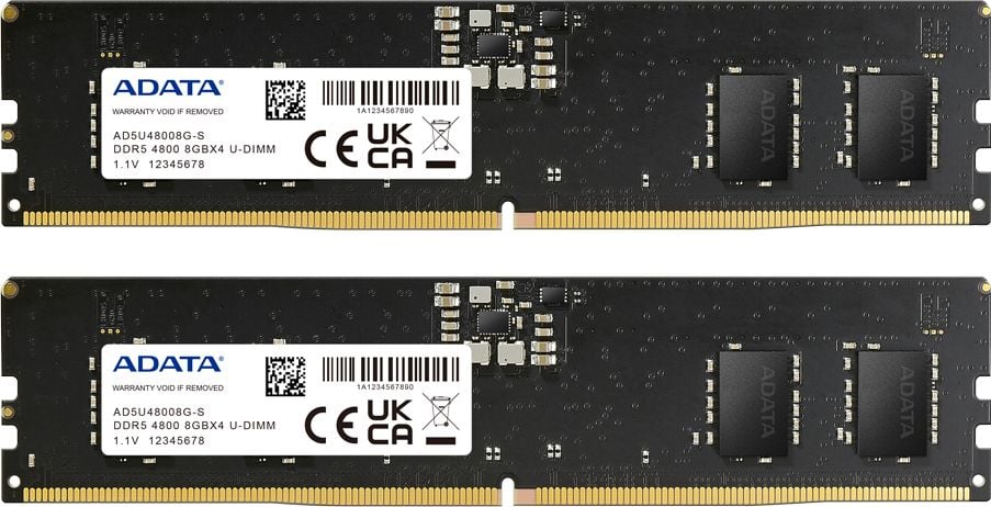 Memorie ADATA DDR5, 16 GB, 4800MHz, CL40 (AD5U48008G-DT)