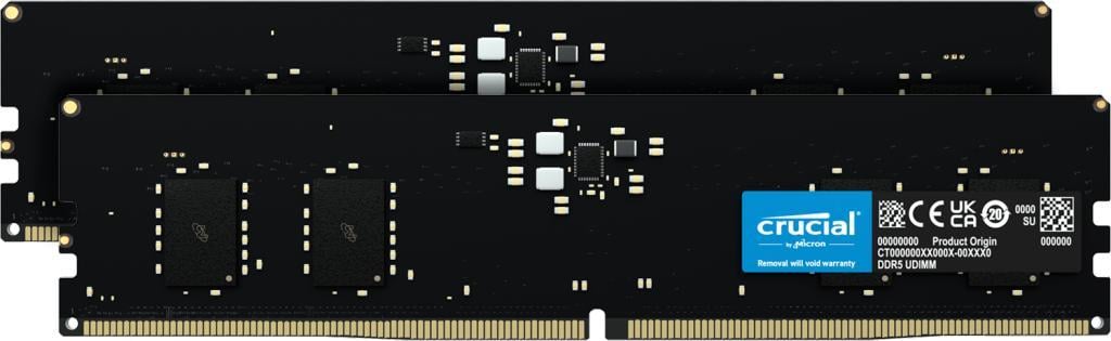 Memorii - Memorie Crucial, 16GB DDR5, 4800MHz CL40, Dual Channel Kit