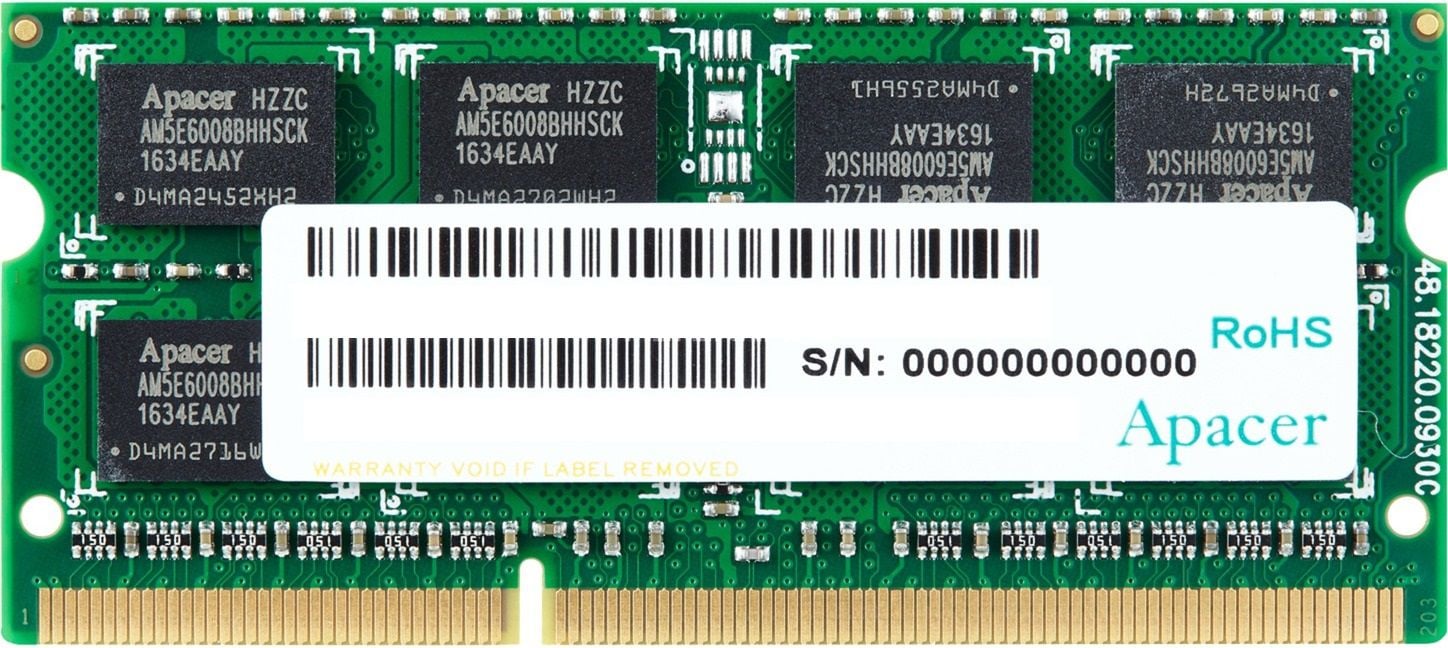 Memorii Notebook - Memorie laptop APACER 8GB DDR3 1600MHz CL11 1.35V