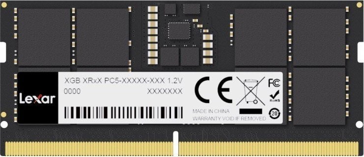 Pamięć do laptopa Lexar Pamięć do notebooka DDR5 SODIMM 16GB(1*16GB)/5600 CL46