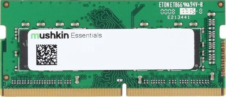 Memorie pentru laptop Mushkin Essentials, SODIMM, DDR4, 16 GB, 3200 MHz, CL22 (MES4S320NF16G)