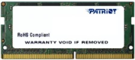 Pamięć do laptopa Patriot Signature, SODIMM, DDR4, 16 GB, 2400 MHz, CL17 (PSD416G24002S)