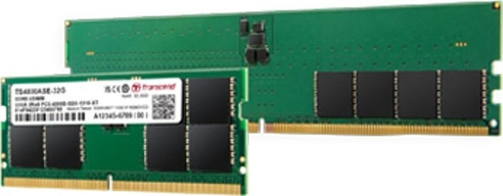 Pamięć do laptopa Transcend Transcend JetRam JM5600ALE-16G moduł pamięci 16 GB 1 x 16 GB DDR5 5600 Mhz Korekcja ECC