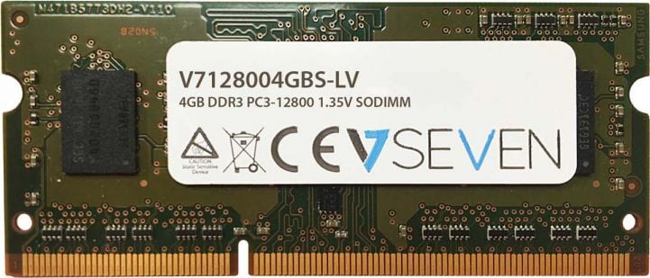 Memorie ram V7 V7128004GBS-LV , 4 GB , DDR3 , 1600 MHZ , CL11