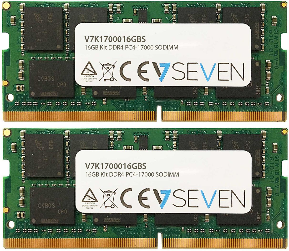 Memorie ram V7 (V7K1700016GBS) , DDR4 , 2x8GB , 2133 MHz , CL15