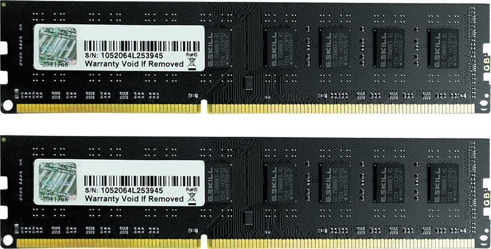 Memorie RAM GSKill, F310600CL9D8GBNT, 8GB, DDR3, 1333MHz, CL9 Dual Channel Kit