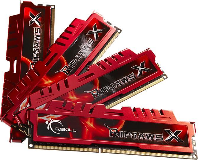 Memoria G.Skill RipjawsX, DDR3, 32 GB, 1600MHz, CL10 (F3-12800CL10Q-32GBXL)