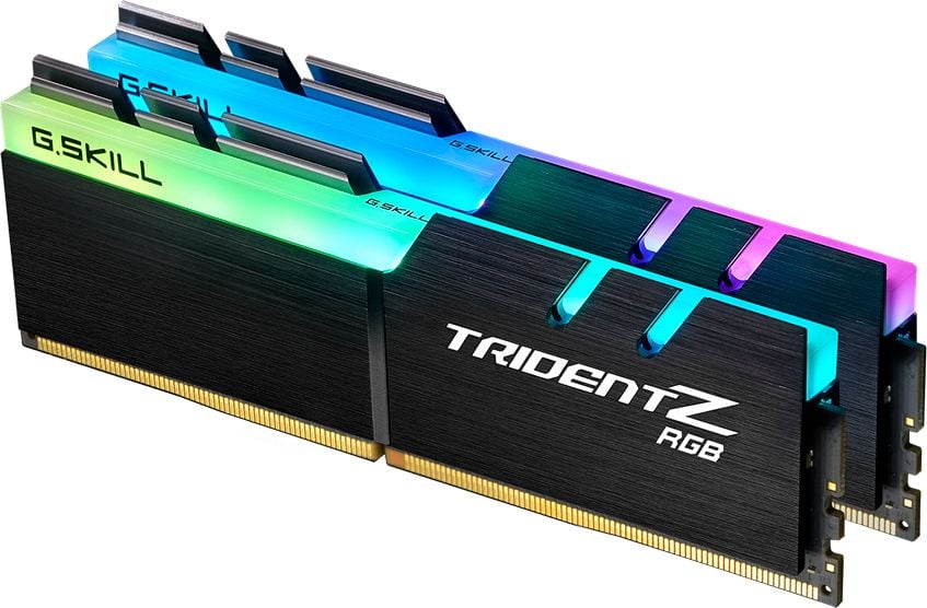 Memorie RAM G.Skill Trident RGB, F4-3200C16D-64GTZR, DDR4, 64 GB, 3200MHz, CL16