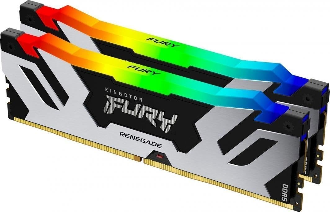 Pamięć Kingston Fury Renegade RGB, DDR5, 96 GB, 6000MHz, CL32 (KF560C32RSAK2-96)