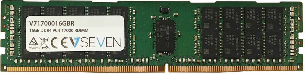 Memorie RAM, V7, 16GB, DDR4, CL 15, 2133 MHz, RDIMM