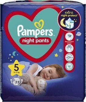 Pampers Night Pants 5 scutece, 12-17 kg, 22 buc.