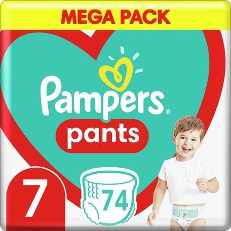 Pampers Pieluchomajtki Pants 7, 17+ kg, 74 szt.