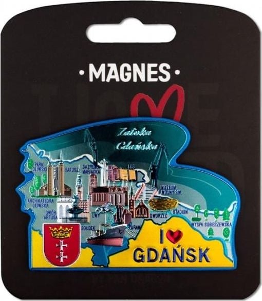 Domnul Dragon Magnet Iubesc Polonia Gdańsk ILP-MAG-A-GD-35