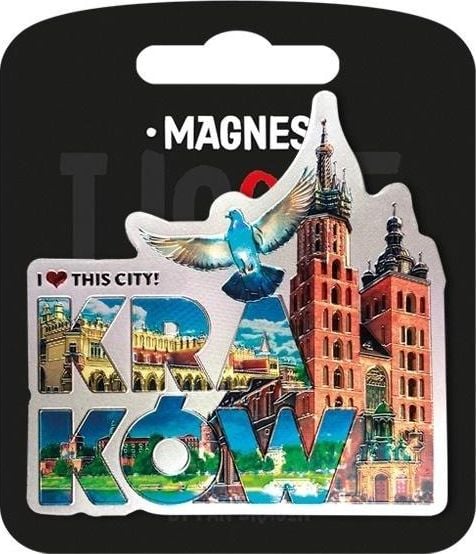 Domnul Dragon Magnet Iubesc Polonia Cracovia ILP-MAG-A-KRA-03