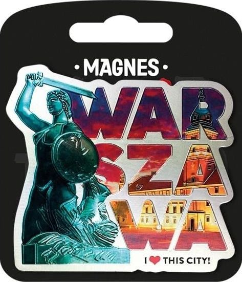 Domnul Dragon Magnet Iubesc Polonia Varșovia ILP-MAG-A-WAR-08
