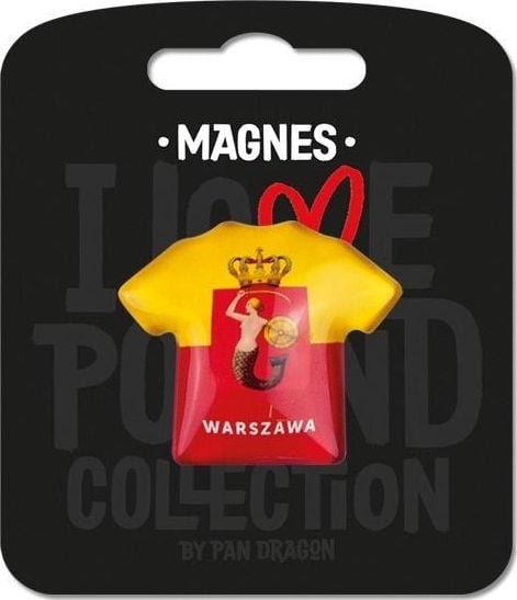 Domnul Dragon Magnet Iubesc Polonia Varșovia ILP-MAG-B-WAR-16