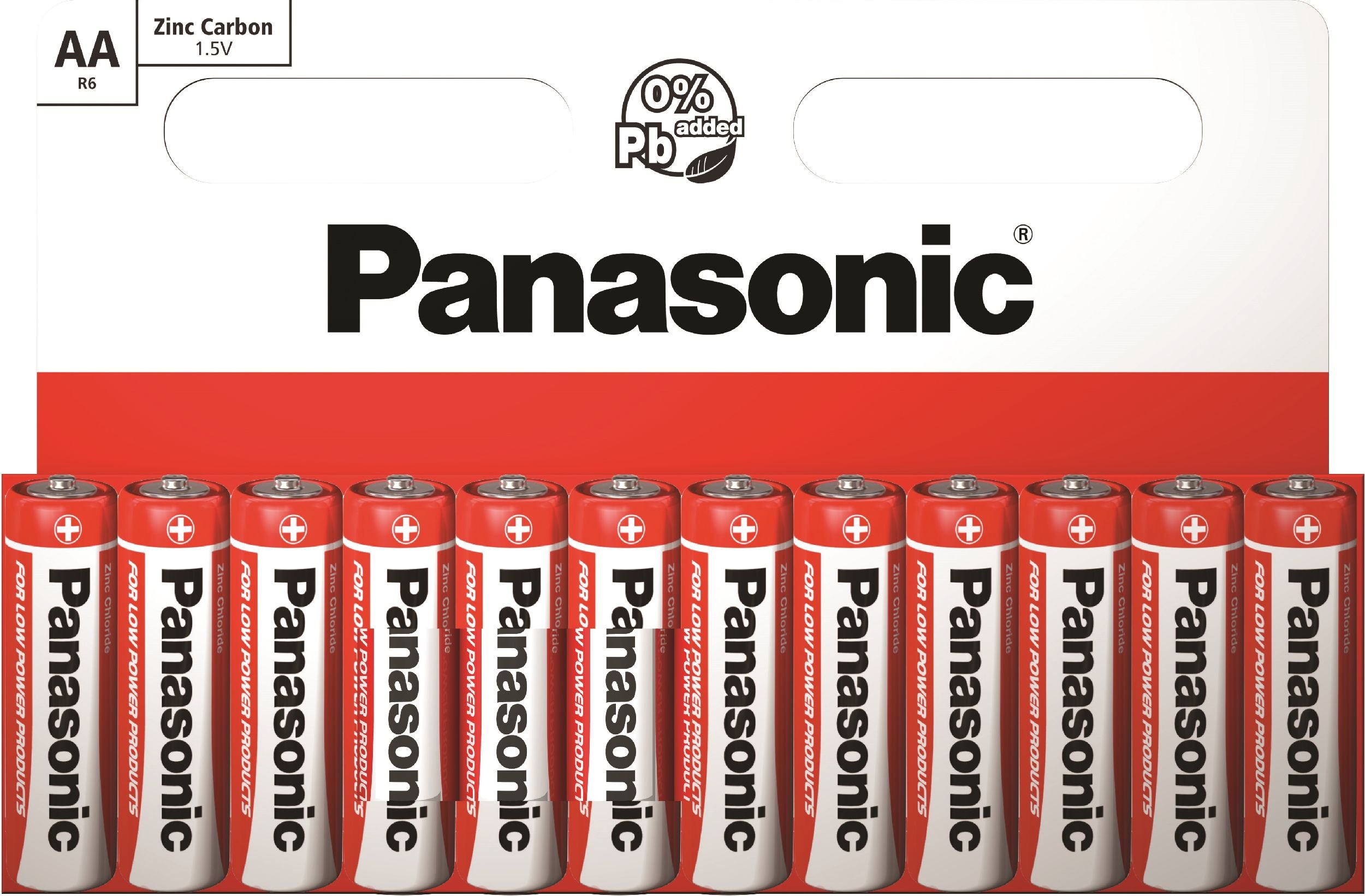 Baterii Panasonic Zinc Carbon AA, 12 Buc