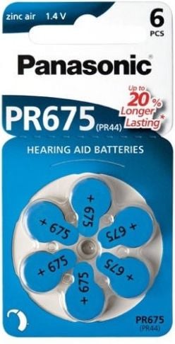 PR 675 Zinc Air, 6 piese (PR-675 / 6LB)