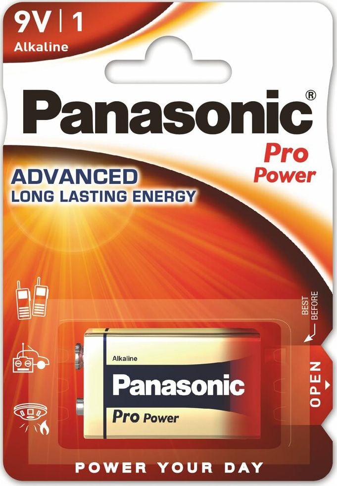 Panasonic Battery Power 9V Block 12 buc.