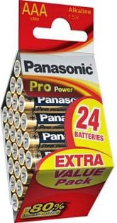 Baterii Panasonic Alkaline Pro Power AAA, 24 Buc