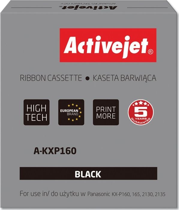 Riboane imprimante - Panglică pentru imprimantă Activejet înlocuiește Panasonic KX-P160 negru (A-KXP160)