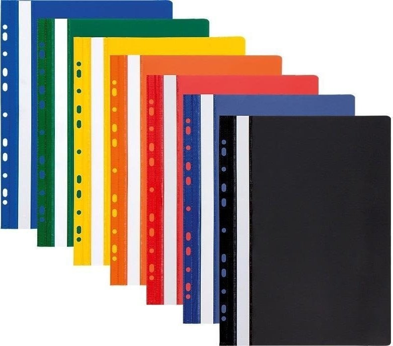 Dosare - Panta Plast Folder A4 PVC cu perforare euro negru (10 buc)