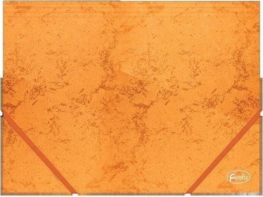 Folder Panta Plast pentru o bandă de cauciuc carton A4 portocaliu