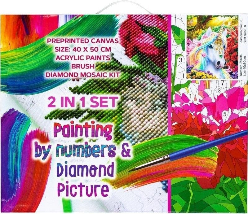 Set Panta Plast 2in1: mozaic diamant, panza 40x50 89694