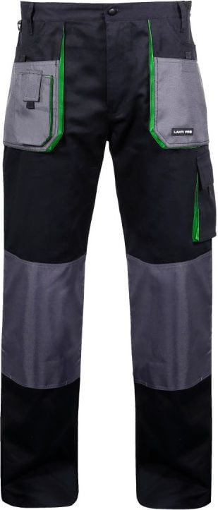 Pantaloni de lucru Lahti Pro Bumbac Negru-Verde Mărimea M (L4050650)
