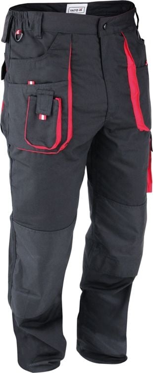 Pantaloni de lucru Yato YT-8027, marimea L, 6 buzunare, negru