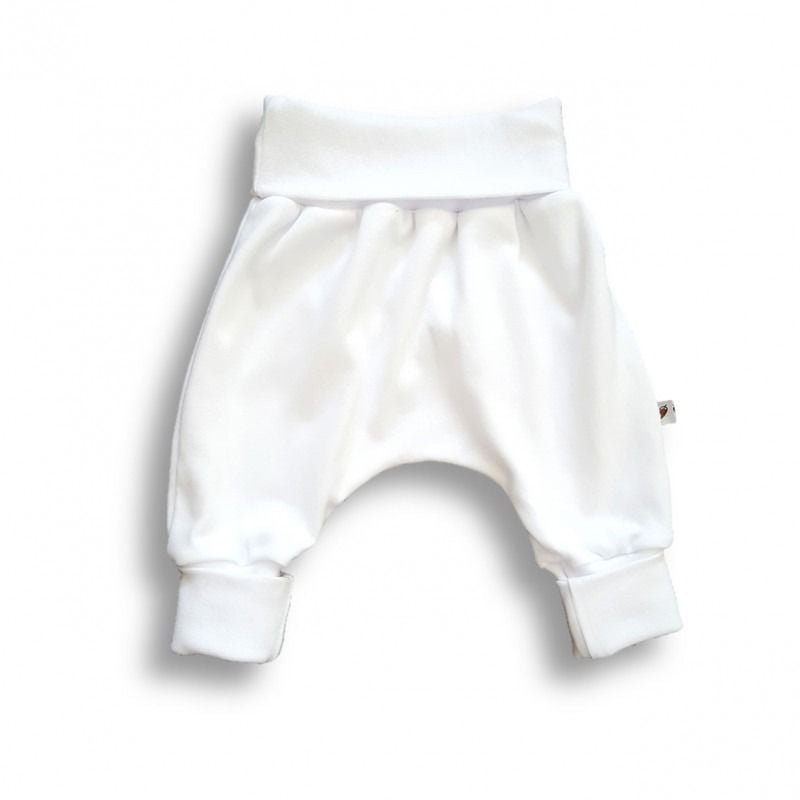 Pantaloni Nanaf Organic Basic Basic, alb, mărime 68 (NK-090/02)