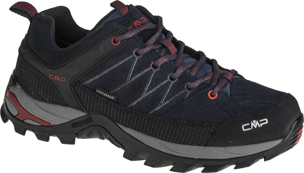Pantofi de trekking CMP Rigel Low pentru bărbați, asfalt/Syrah, 46 (3Q13247-62BN)