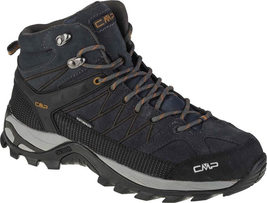 Pantofi de trekking CMP Rigel Mid Wp Antracit/Arabica s. 41 pentru bărbați (3Q12947-68UH)