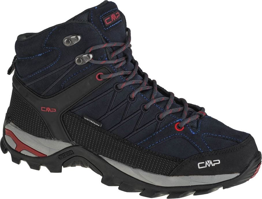 Pantofi de trekking CMP Rigel Mid Wp Asphalt/Syrah s. 47 pentru bărbați (3Q12947-62BN)