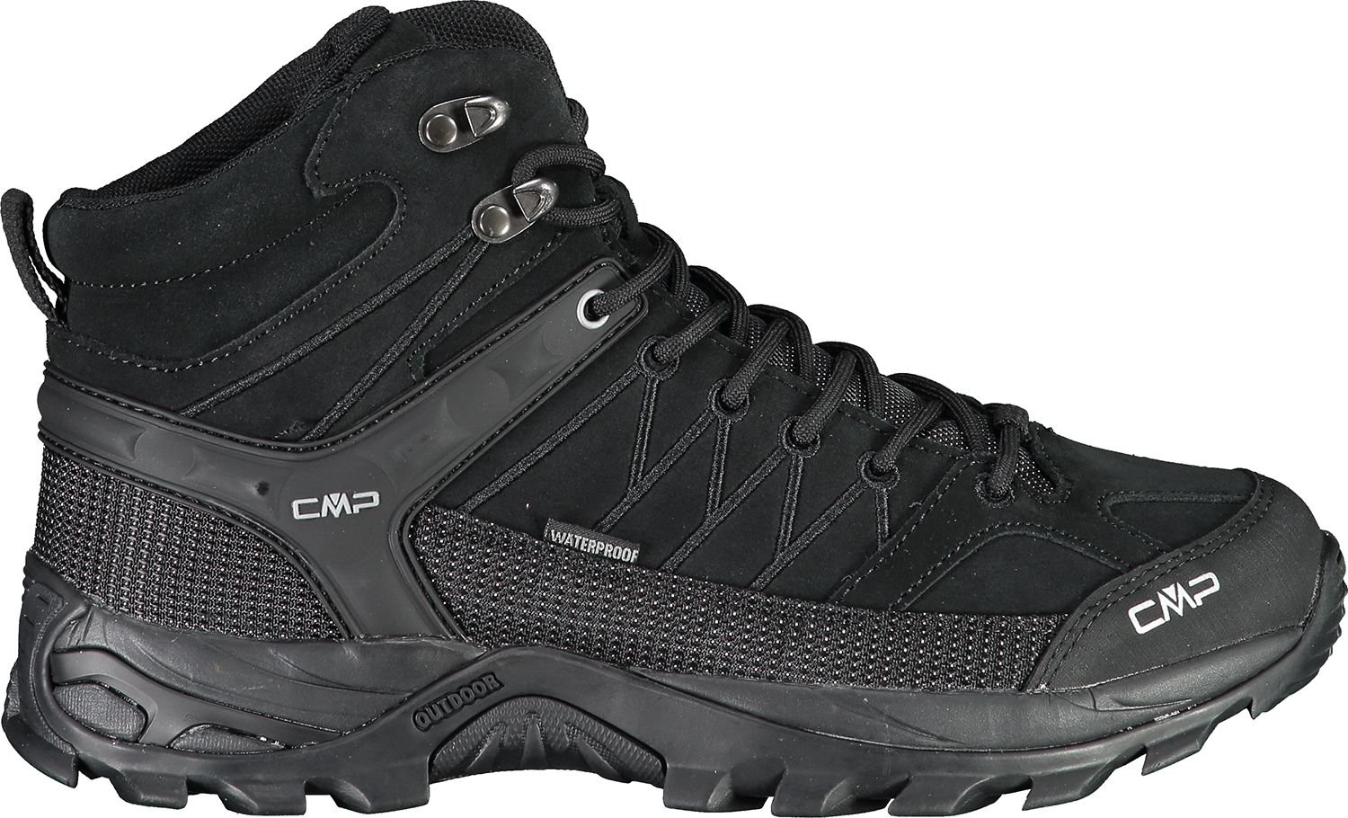 Pantofi de trekking CMP Rigel Mid Wp Nero/Nero s. 43 pentru bărbați (3Q12947-72YF)