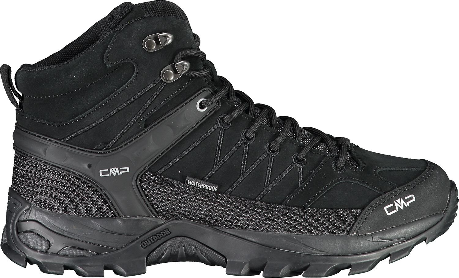 Pantofi de trekking CMP Rigel Mid Wp Nero/Nero s. 44 pentru bărbați (3Q12947-72YF)